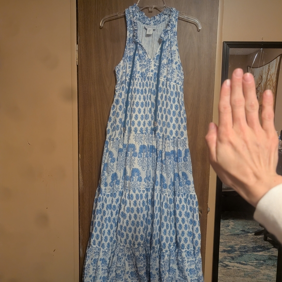 Calypso St. Barth Dresses & Skirts - Blue Patterned Sleeveless Maxi Dress